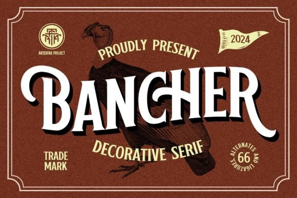Bancher: Integrating Vintage Serif Typography into Modern Design Workflows