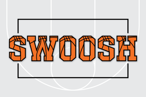Capturing the Energy of the Court with Swoosh Typography