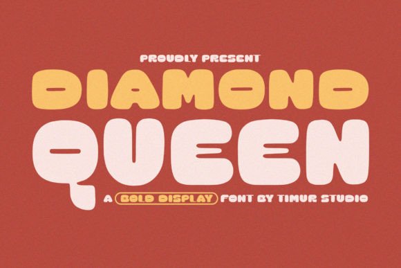 Diamond Queen: Elevating Brand Identity Through Bold Geometric Typography
