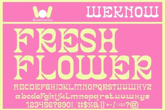 Fresh Flower: Strategic Typography for Brand Clarity and Retro Appeal