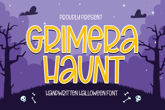 Grimera Haunt: Unveiling the Spooky Charm of a Handwritten Halloween Font