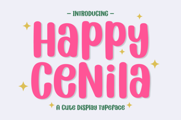 Happy Cenila: A Playful Font for Joyful Designs