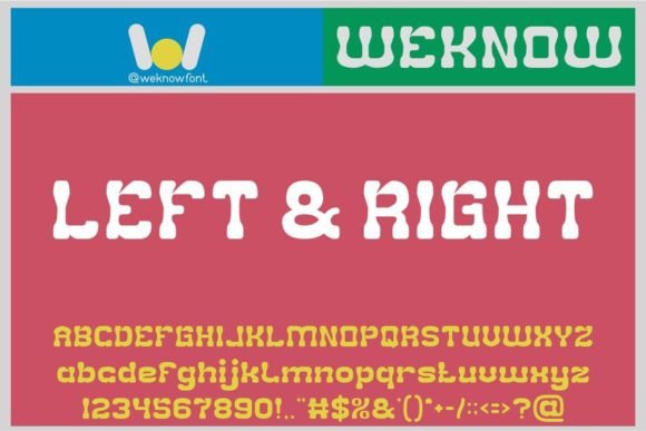 Left and Right: Modern Slab Serif