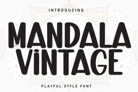 Mandala Vintage: Warmth in Typography