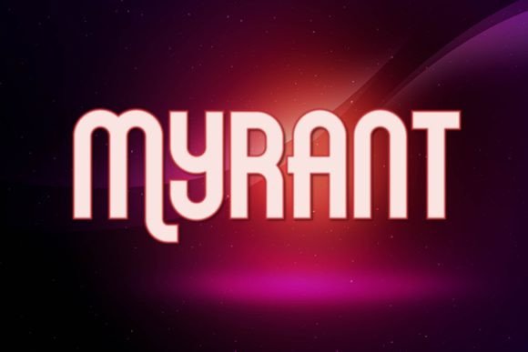 Myrant: The Intersection of Gothic Tradition and Techno Precision in Modern Typography