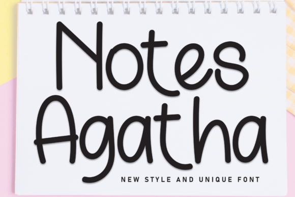 Notes Agatha: A Handwritten Font for Modern Design