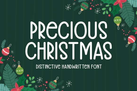Precious Christmas: A Handwritten Font for Festive Design