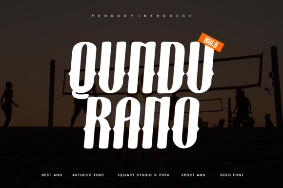Qundurano: Bold Art Deco Typography