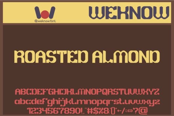Roasted Almond: A Groovy Vintage Display Font