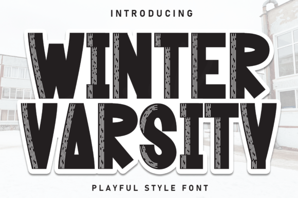 Winter Varsity: Redefining Bold Typography for Modern Visual Communication