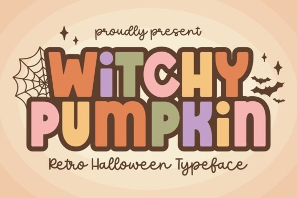 Witchy Pumpkin: Traveling Back in Time with a Spooktacular 90s Font